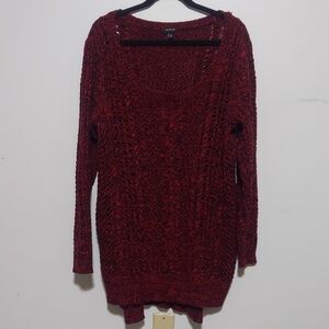Torrid Deep Red Knit Sweater Size 2X